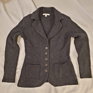 CAbi Gray Button Blazer Cardigan Sweater Jacket #621